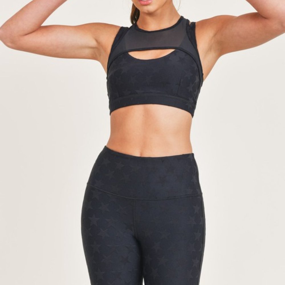 RACER DESIGN STAR SPORTS BRA. GREAT QUALITY AND SUPER SUPPORTIVE/COMFORTABLE